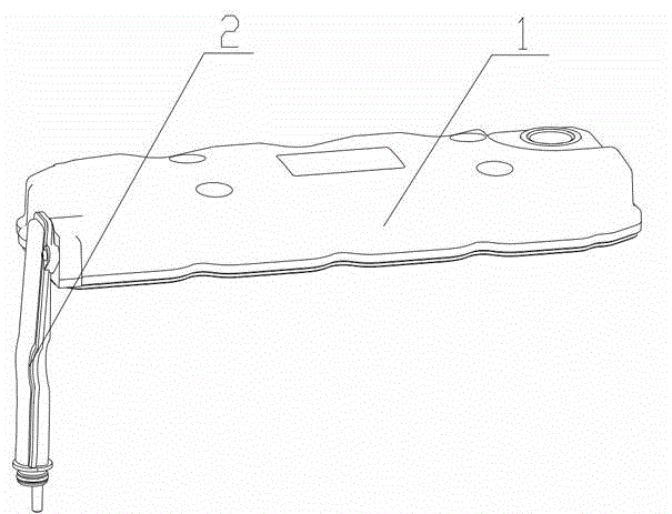 Cylinder cover oil-gas separation device