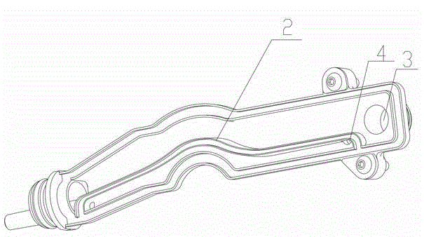 Cylinder cover oil-gas separation device