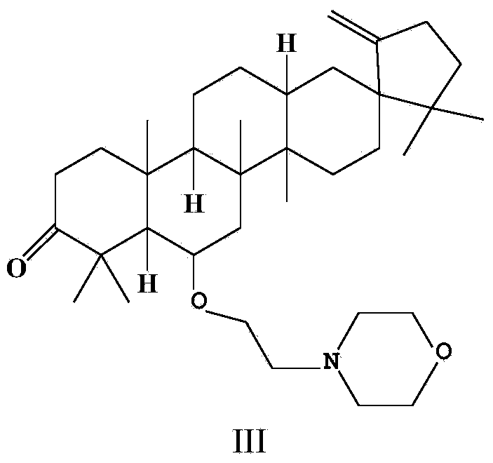 Cleistanone O-(morpholinyl)ethyl derivative and preparation method and application thereof
