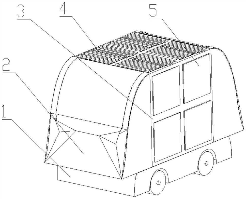 Intelligent express delivery connection trolley for unmanned aerial vehicle delivery