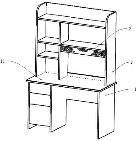 Novel oxygen-supplementing study desk