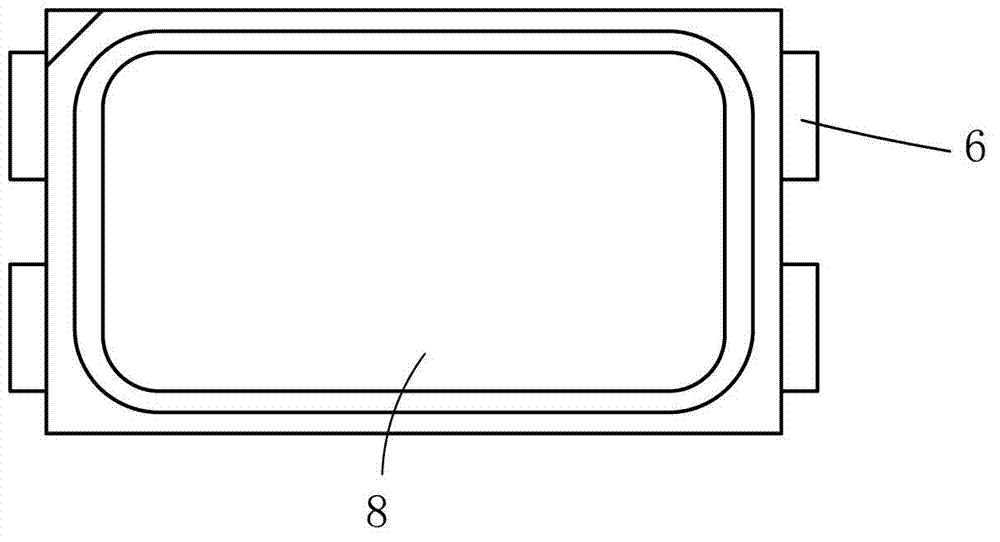 White LED (light-emitting diode) and method for packaging same