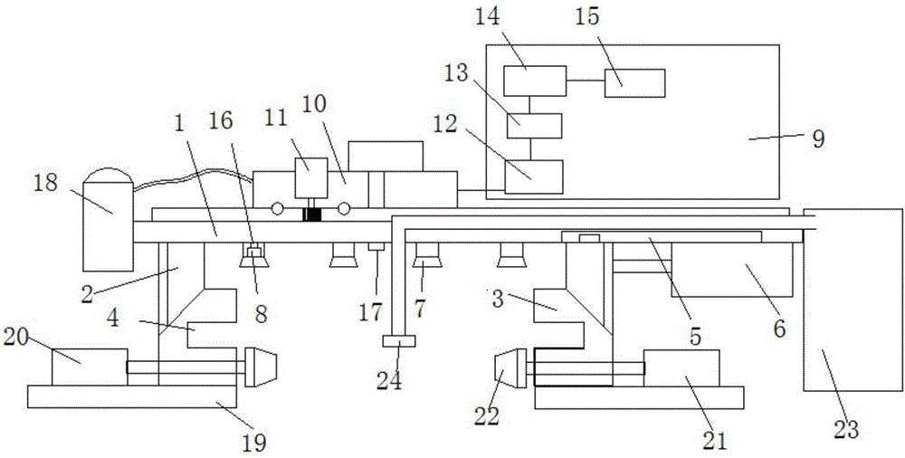 Cast iron pipe anti-leakage layer mark detecting and smearing system