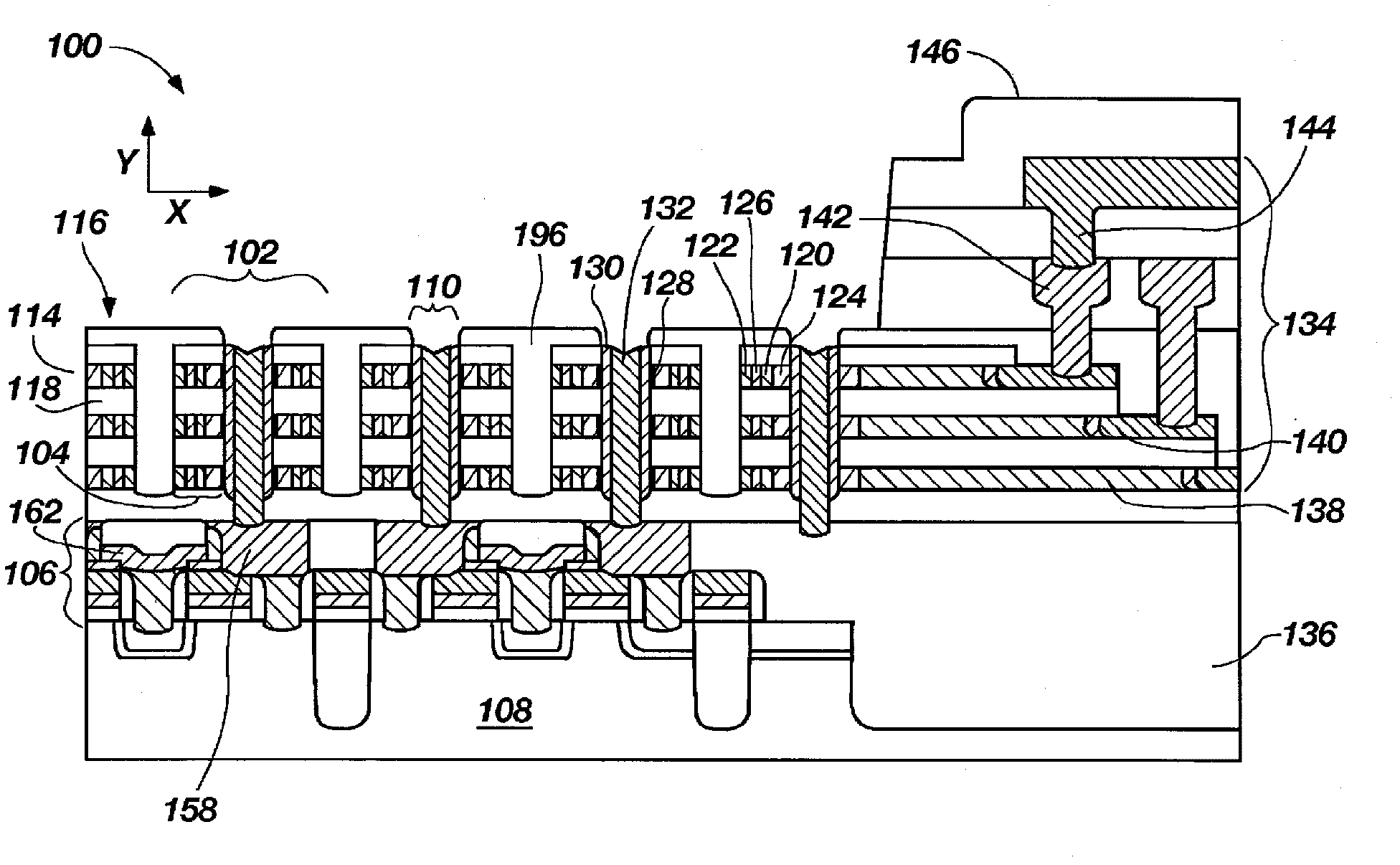 Methods, structures and devices for increasing memory density