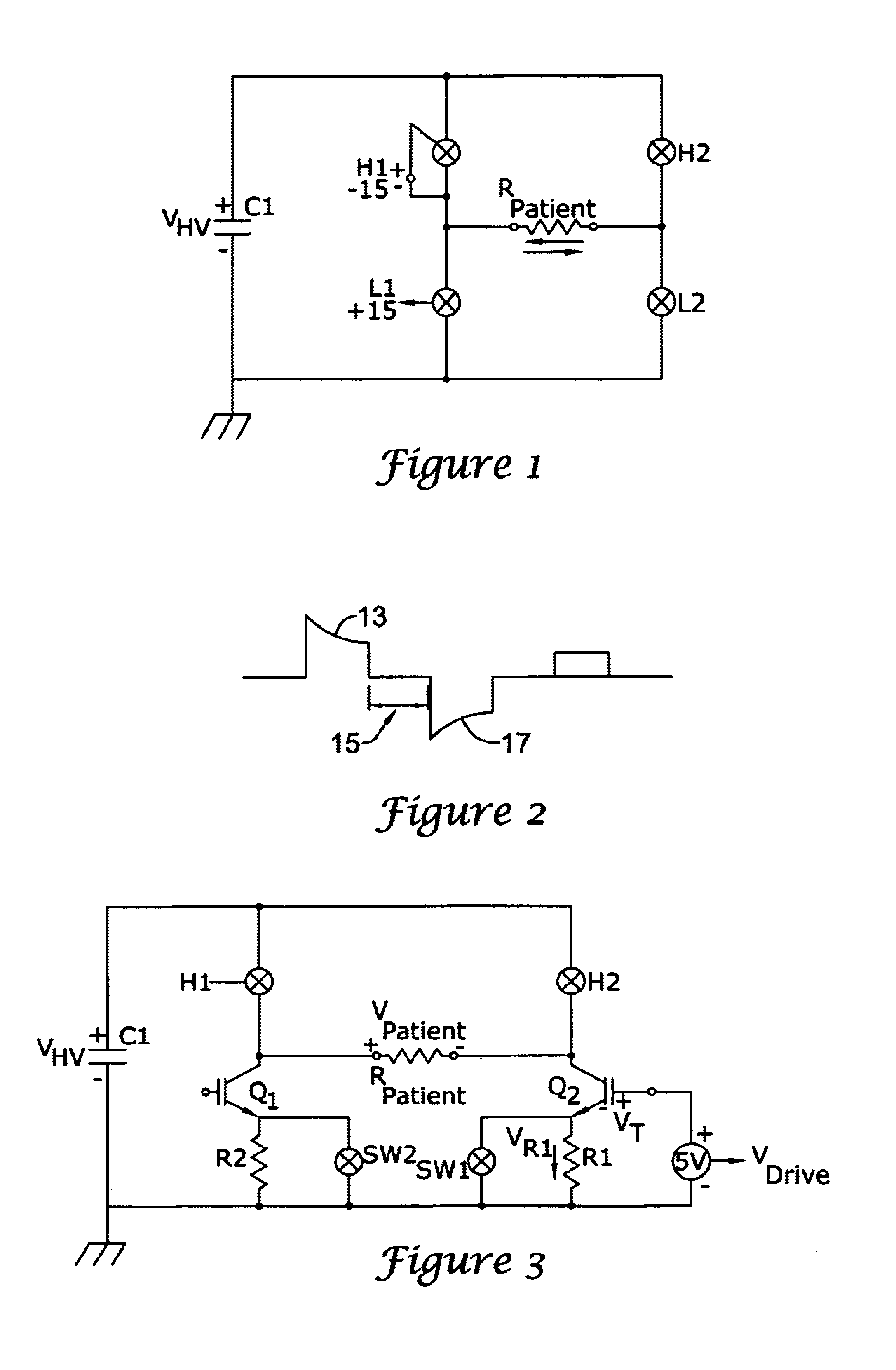 Defibrillation pacing circuitry