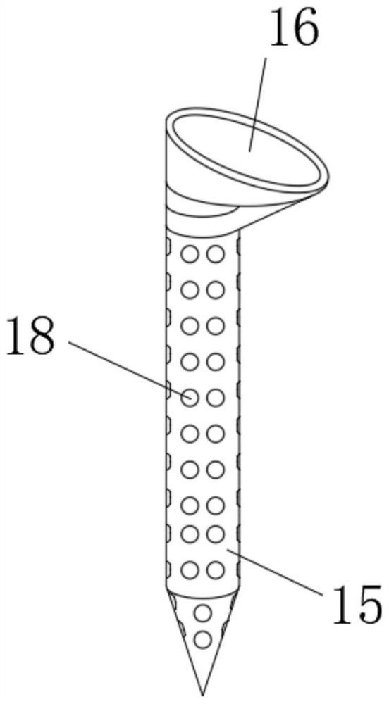 Adjustable drainage system for garden construction and use method of adjustable drainage system