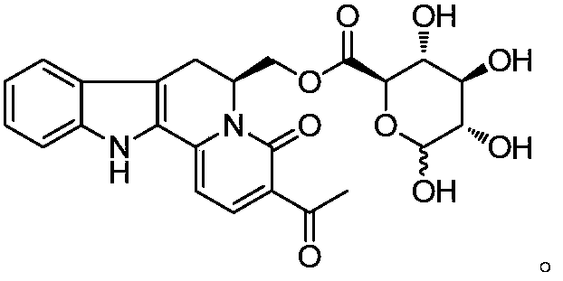 Indole-quinolizine-6-methylol-glucuronate, preparation, activity and application thereof