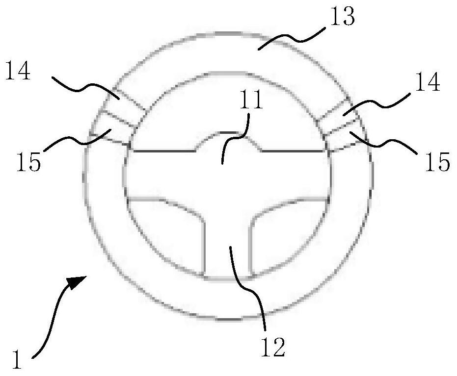 A kind of monitoring steering wheel and automobile