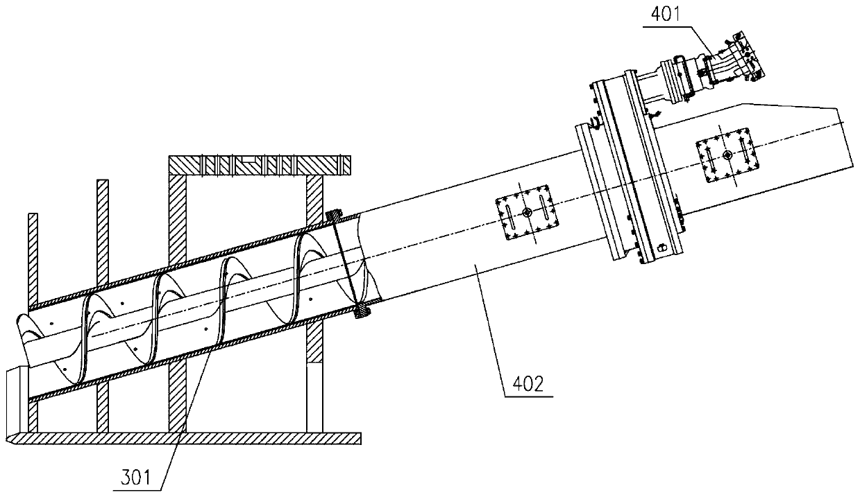 TBM and continuous deslagging device thereof