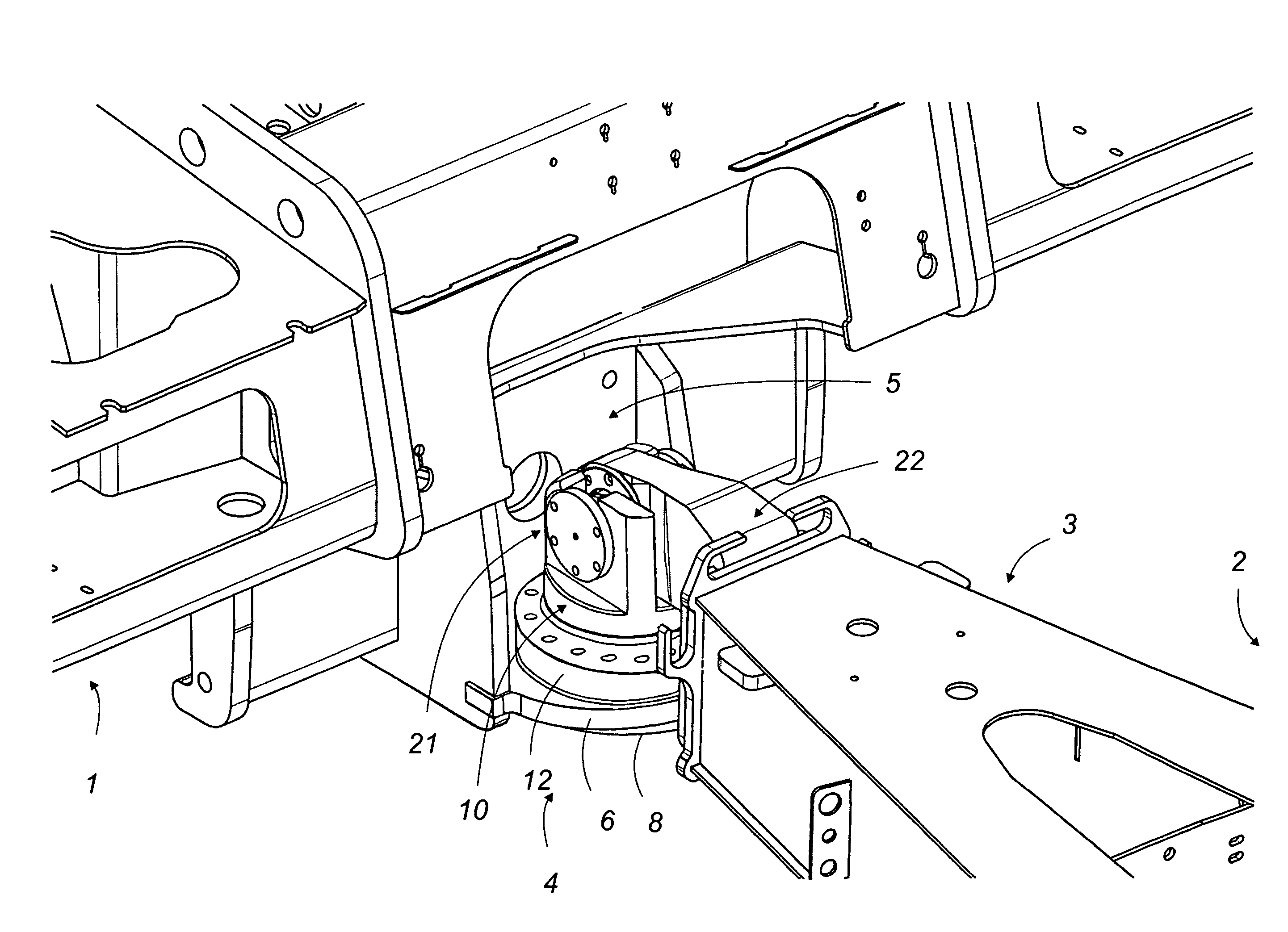 Hitch coupling assembly which dampens the hunting movements of a road trailer