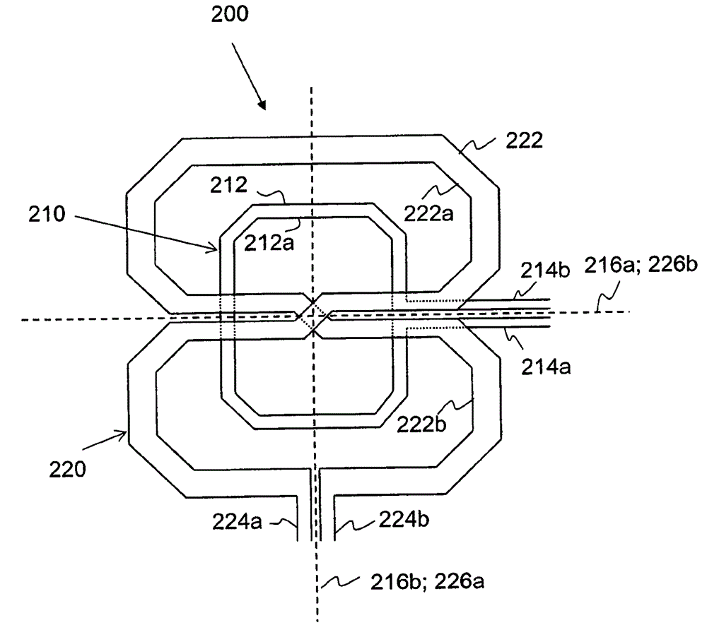 Inductor layout, and voltage-controlled oscillator (VCO) system