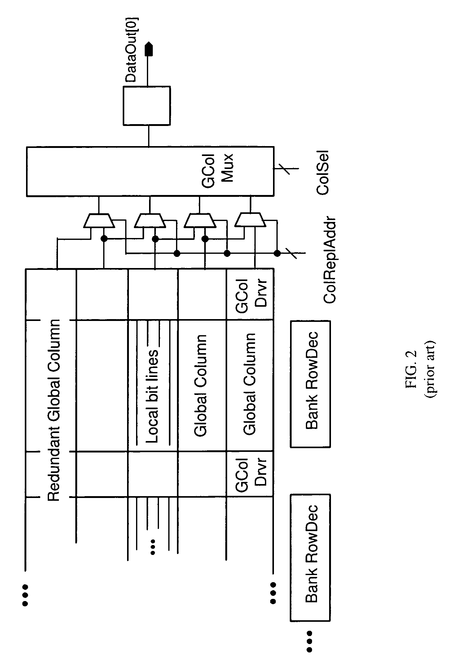 Design structure for improved memory column redundancy scheme