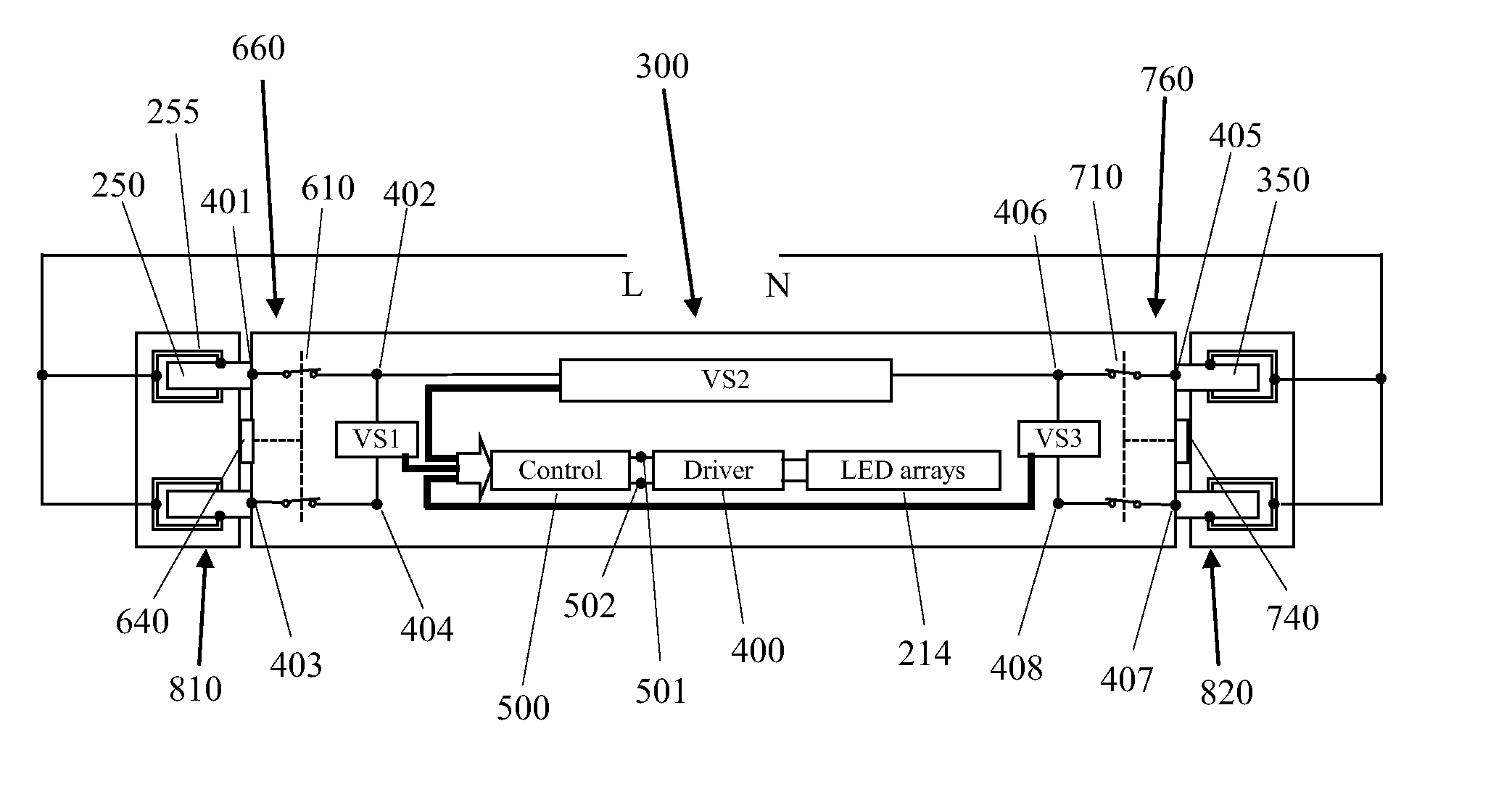 Linear solid-state lighting with voltage sensing mechanism free of fire and shock hazards