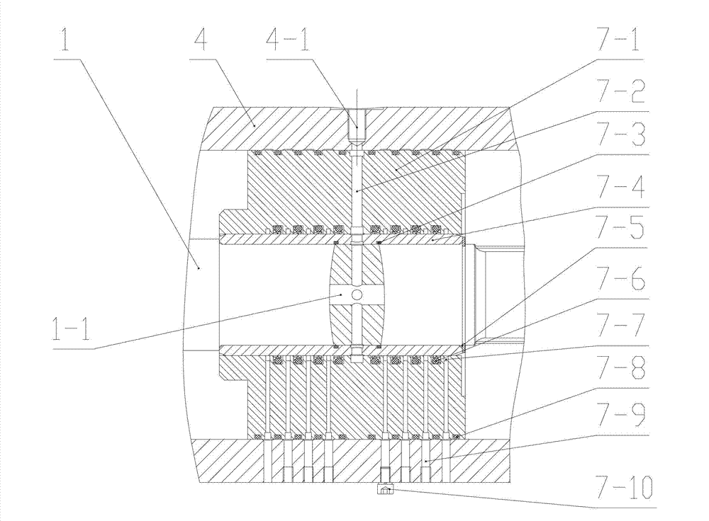 Multi-point sealing apparatus for auxiliary high-pressure water jet of cutting mechanism of digging device