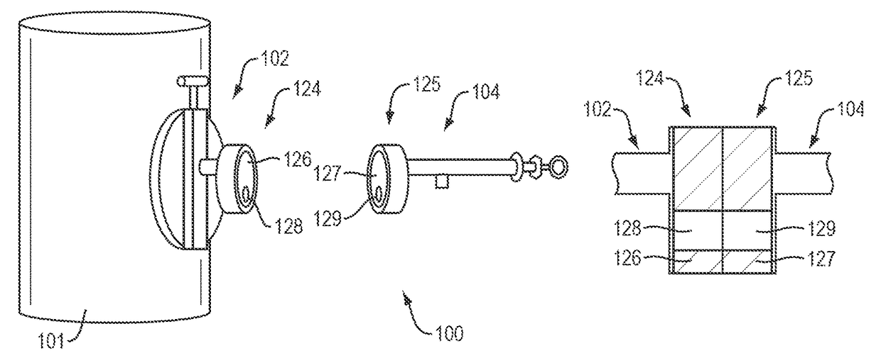 Interface and fluid-transfer system