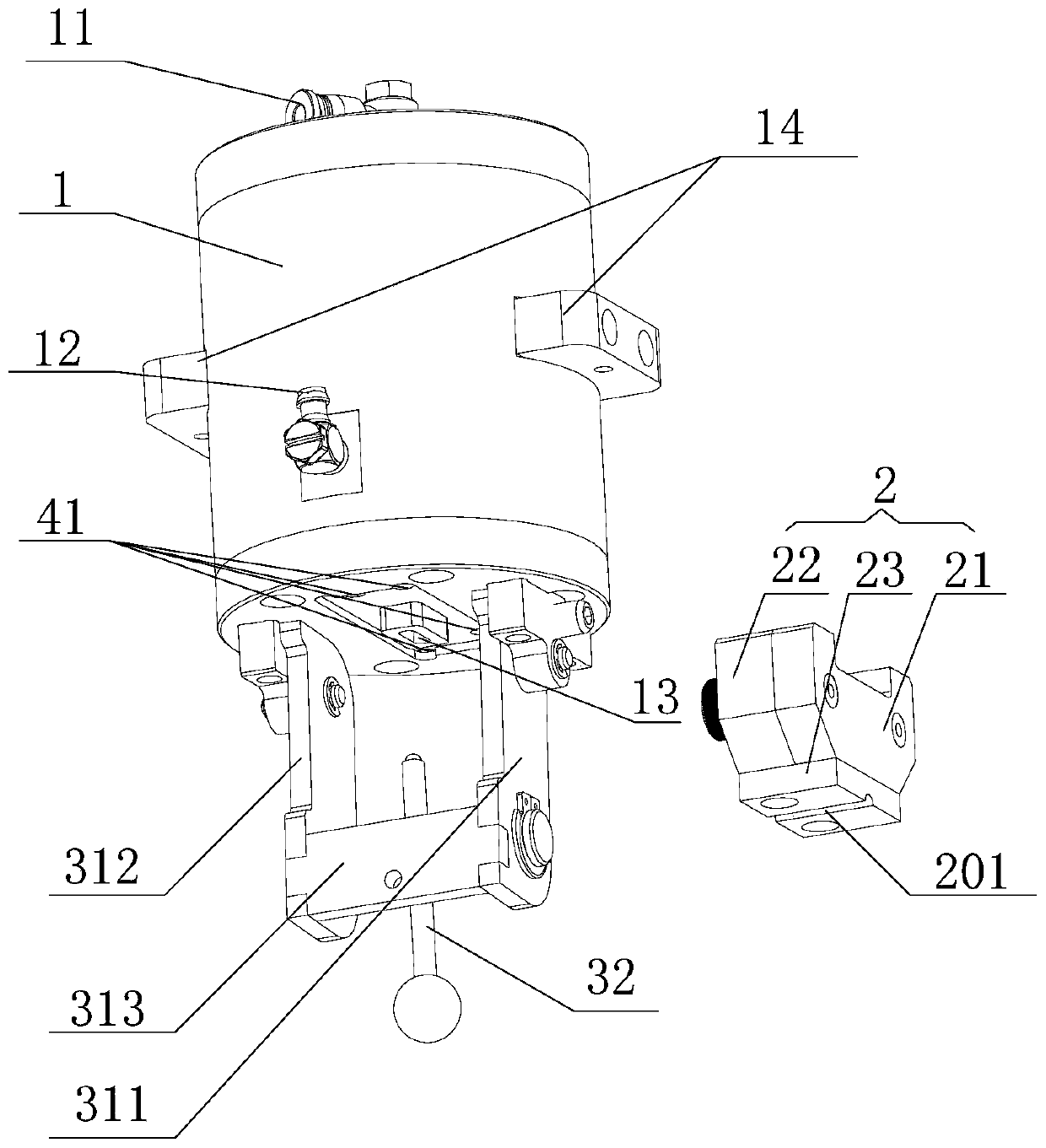 Waterproof joint testing tool and waterproof joint testing device