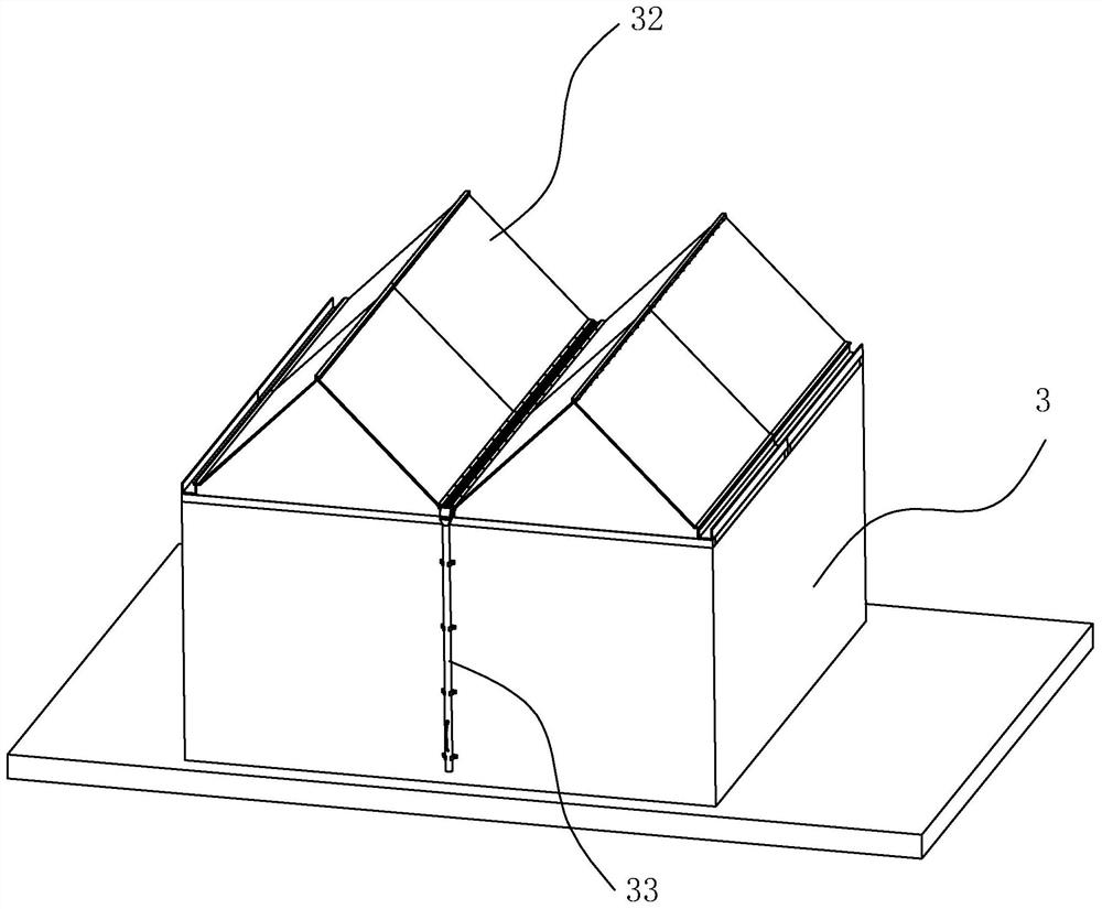 A roof gutter and its construction method