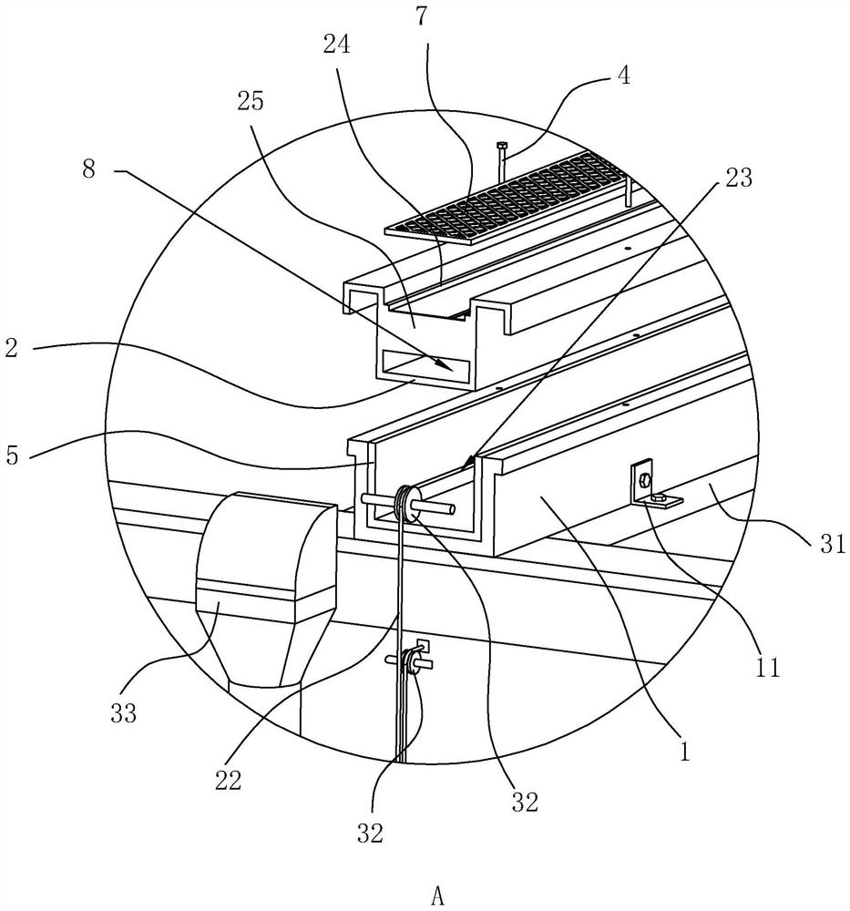 A roof gutter and its construction method