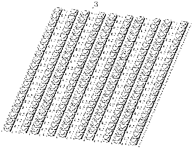 High-light-permeable raster display module group and manufacturing progress of the same