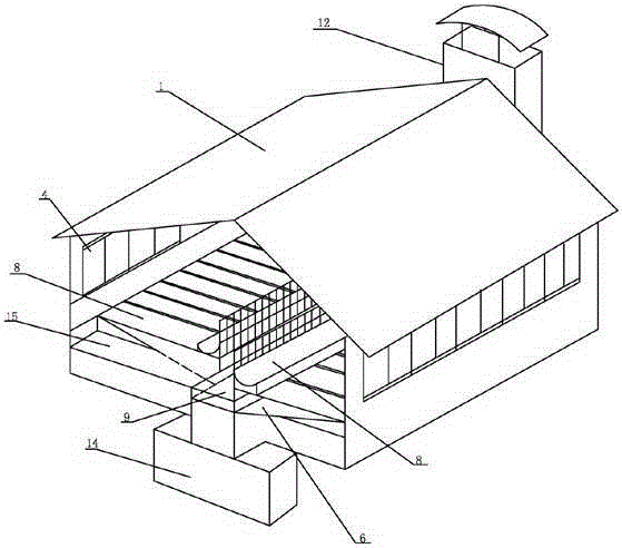 Ecological non-pathogenic stimuli sheep farm and breeding method