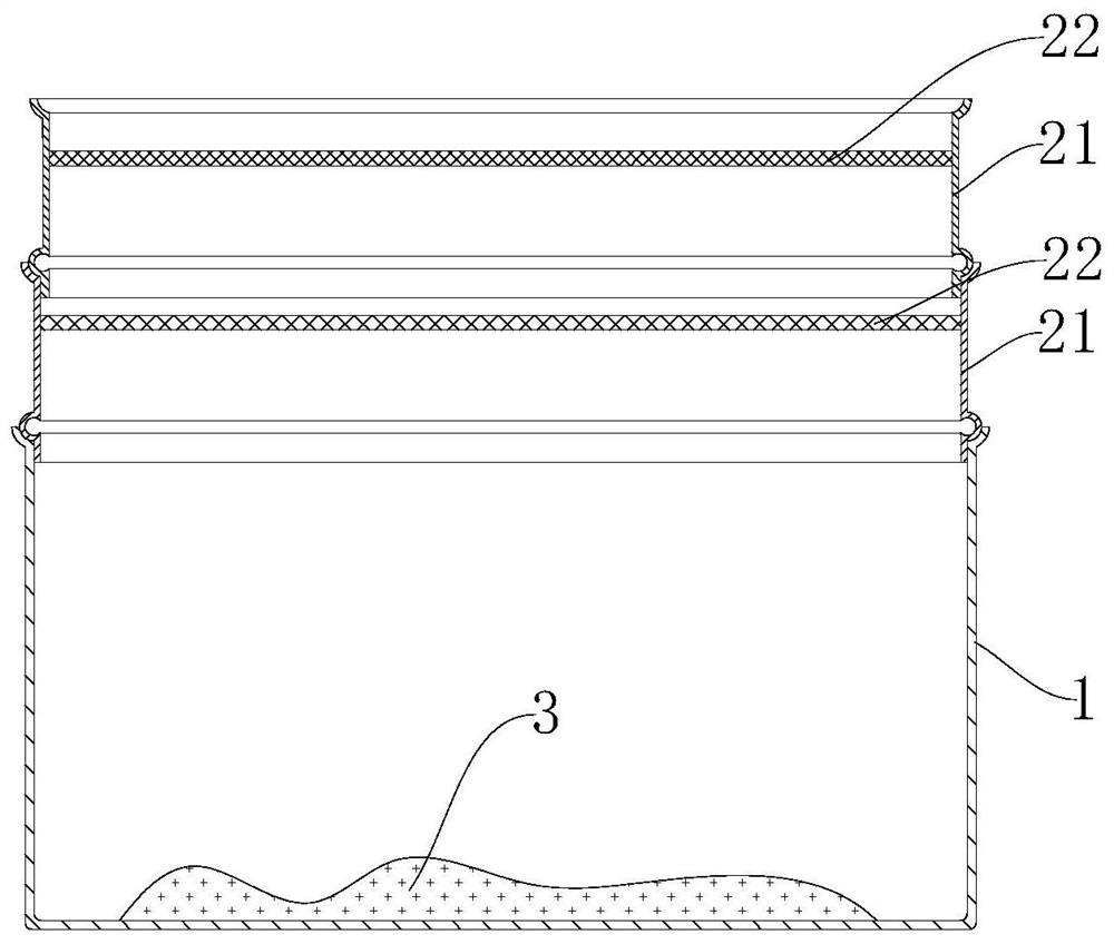 Aggregate mud content test method and elutriation container