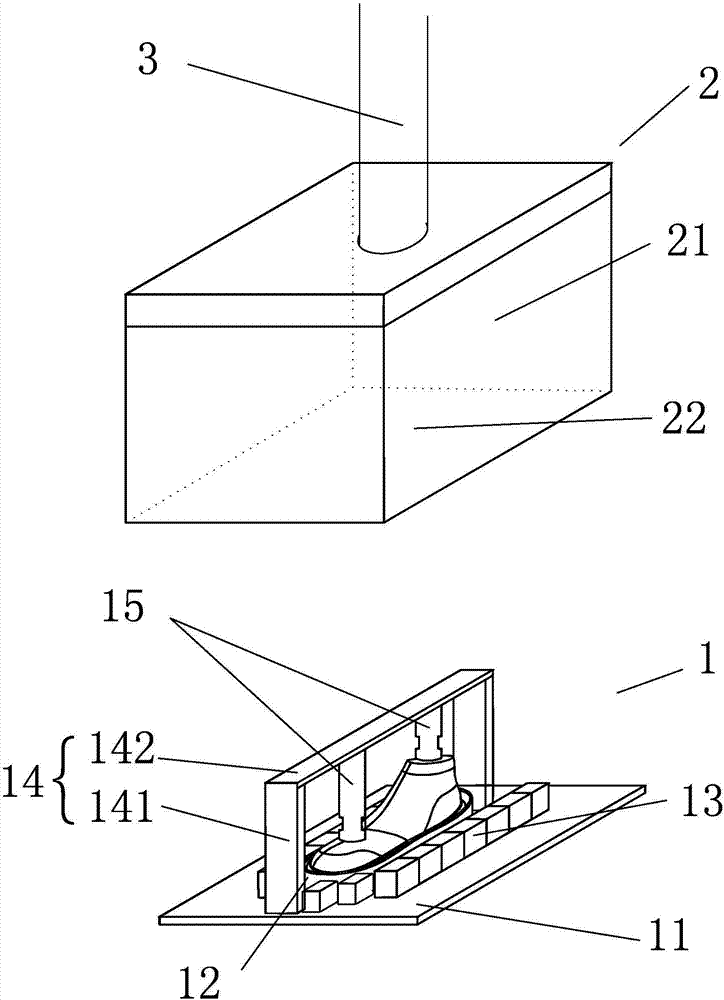 Shoe material thermal-laminating process, shoe material thermal-laminating device and production line thereof