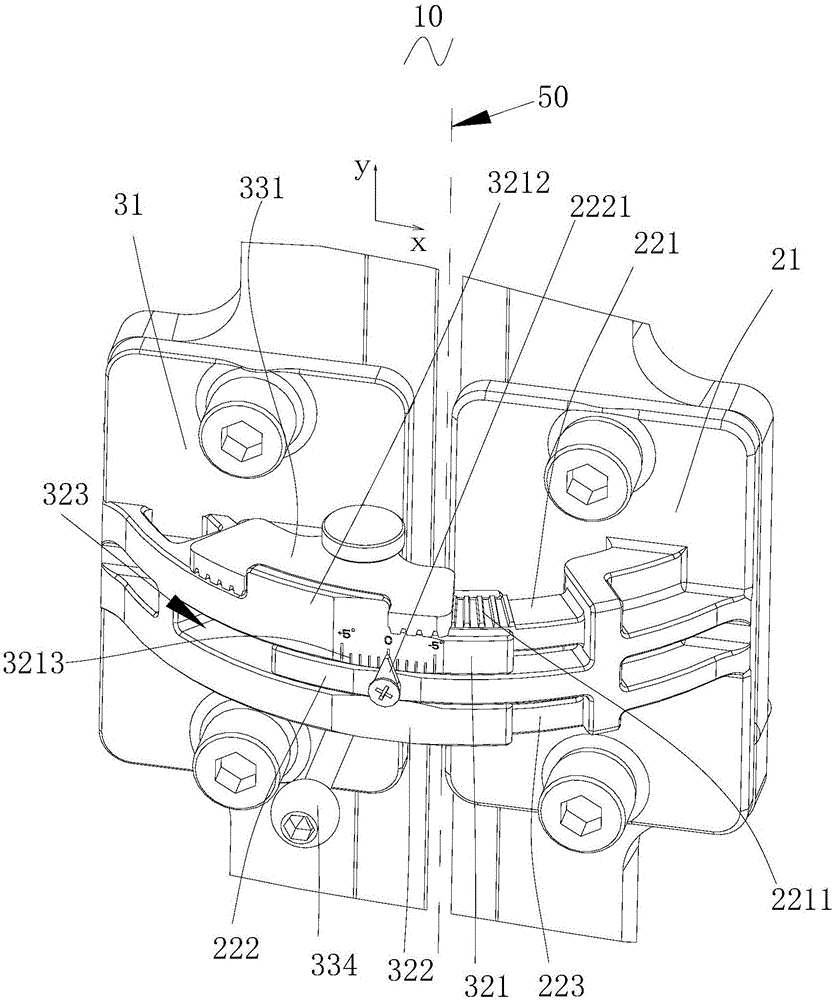 Splicing apparatus, LED box and LED display screen