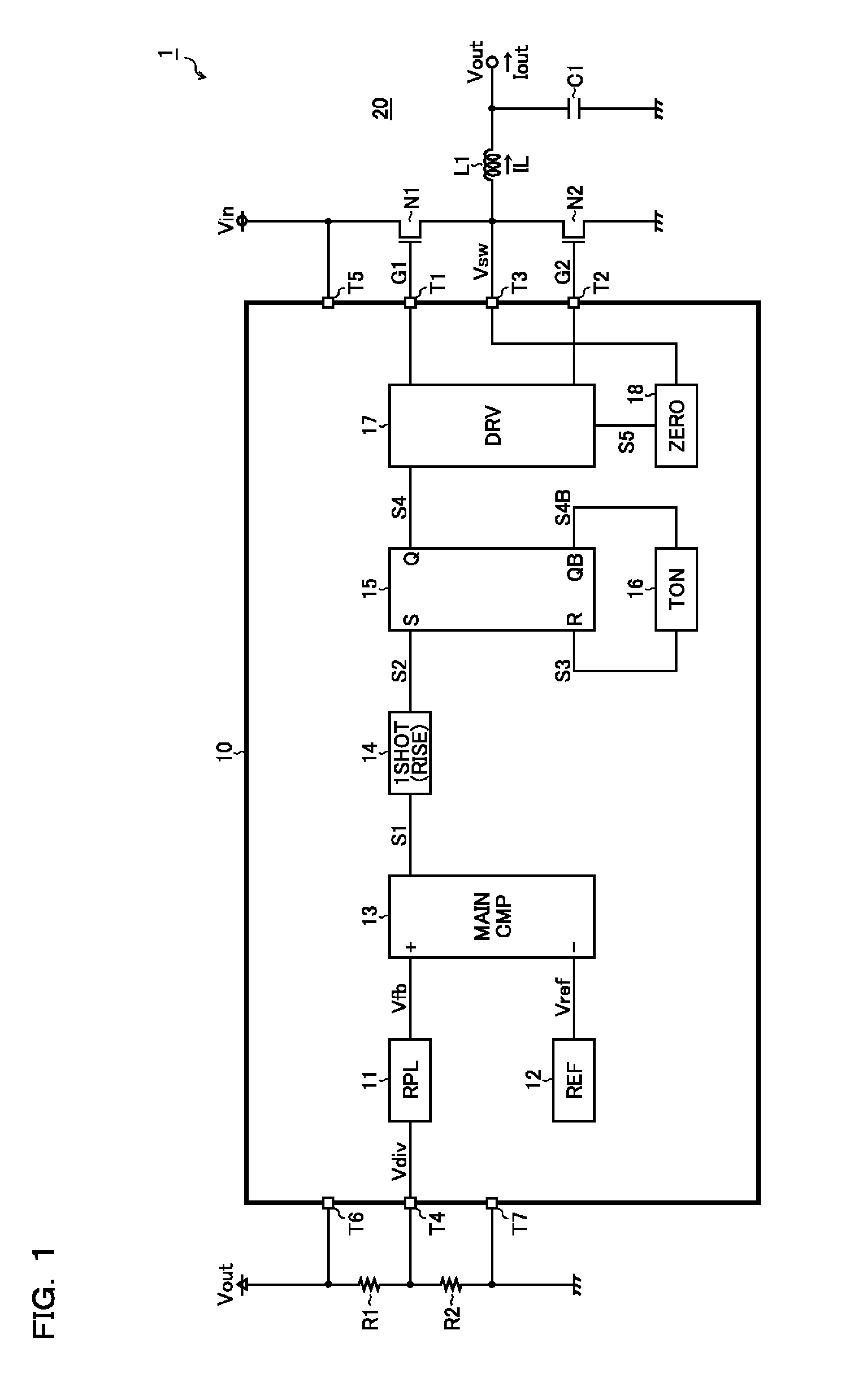 On-period setting circuit, power control ic, and switching power supply device