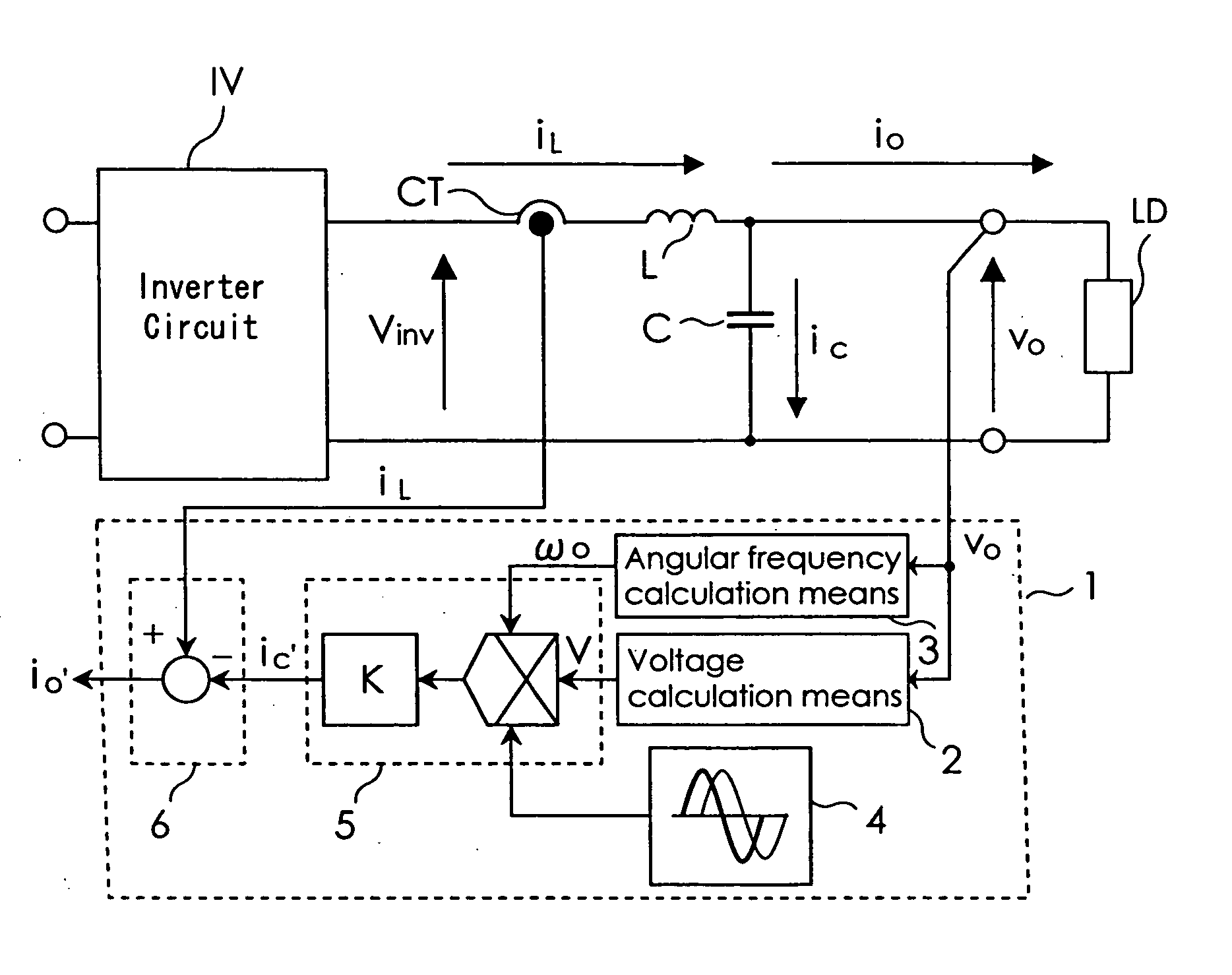 Method for detecting output current of inverter and device therefor