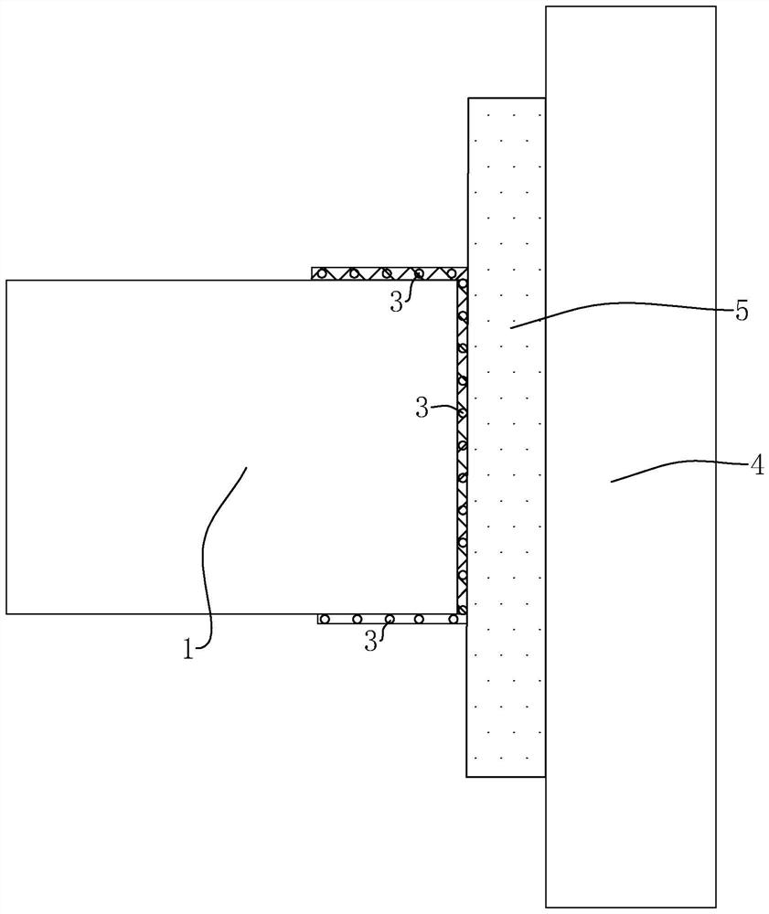 Shallow foundation building protection structure close to deep foundation pit engineering and construction method