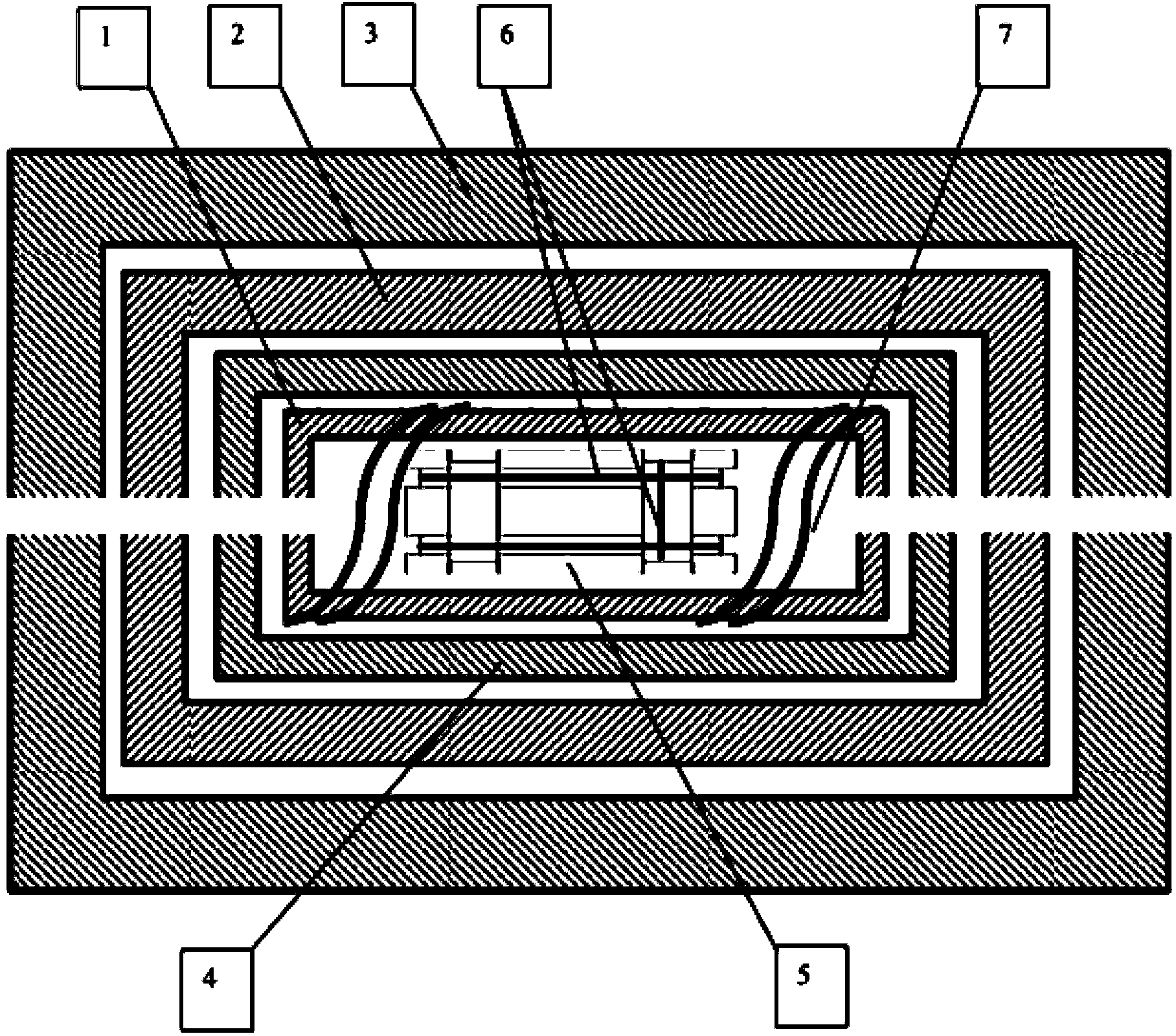 Small-sized atom magnetic shielding and magnetic control device