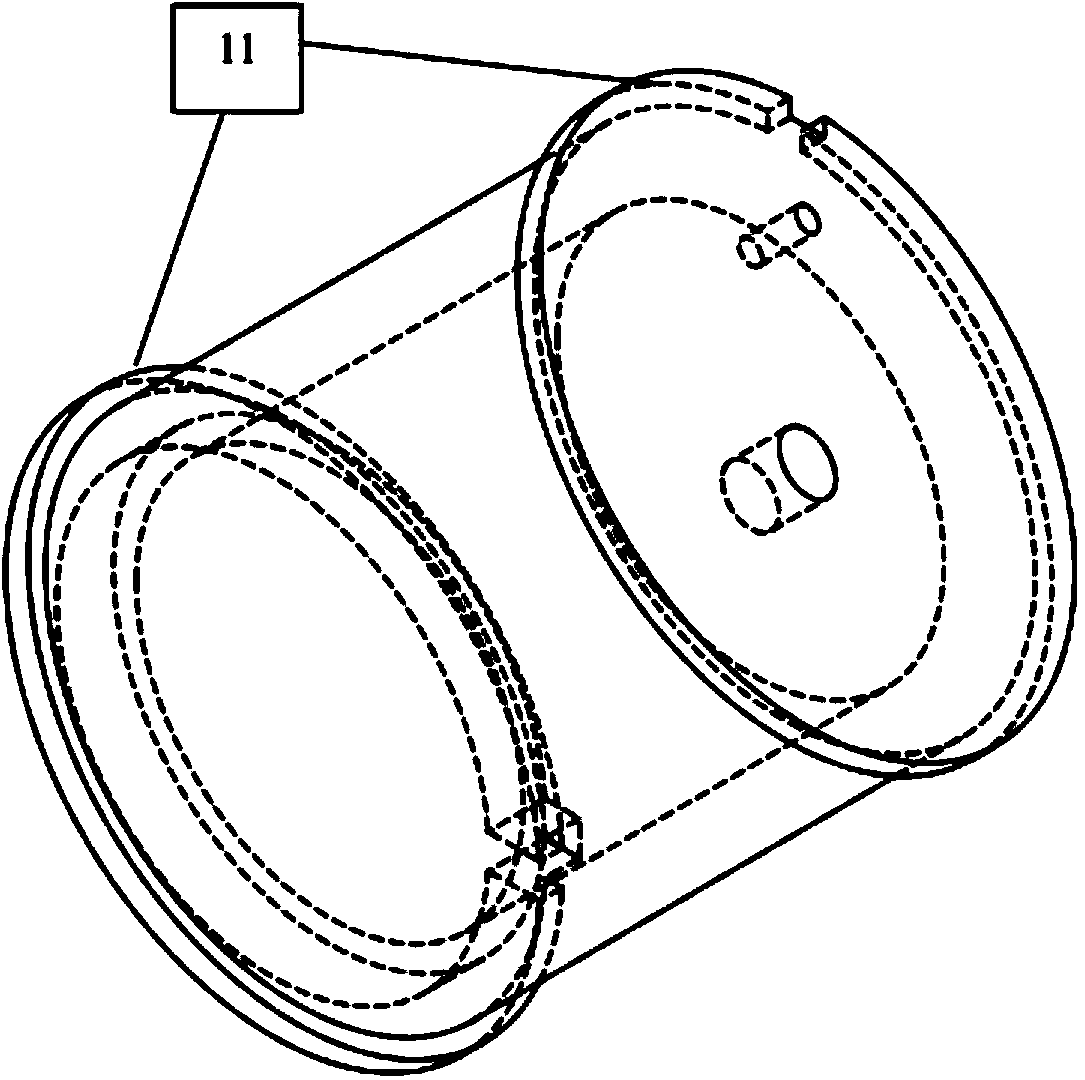 Small-sized atom magnetic shielding and magnetic control device