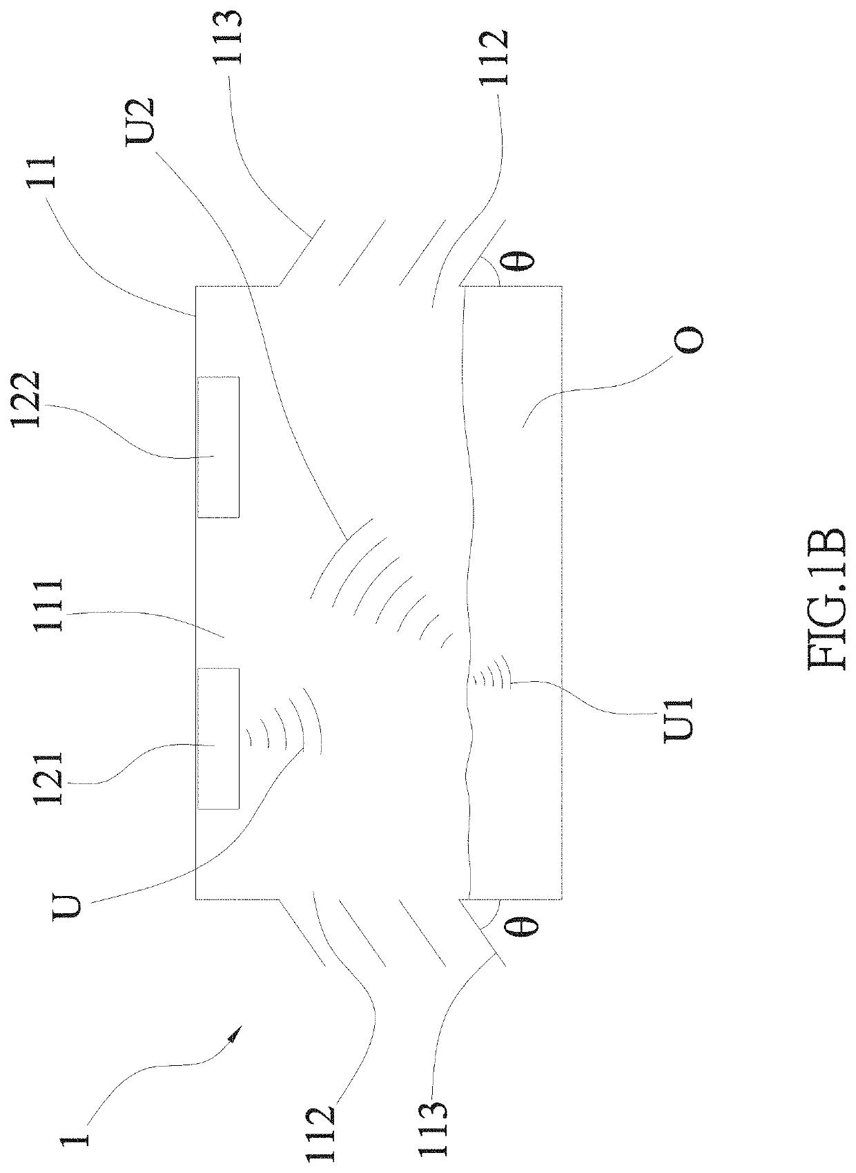Escape system for a sinking car and ultrasonic component thereof