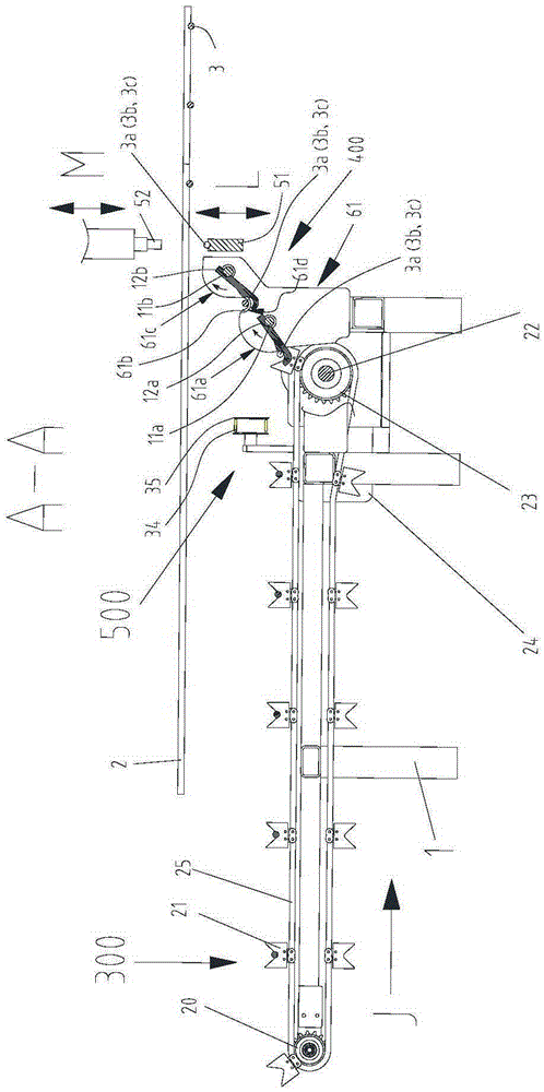 Trepanned transverse bar positioning device for welding trepanned steel bar mesh on mesh welding machine