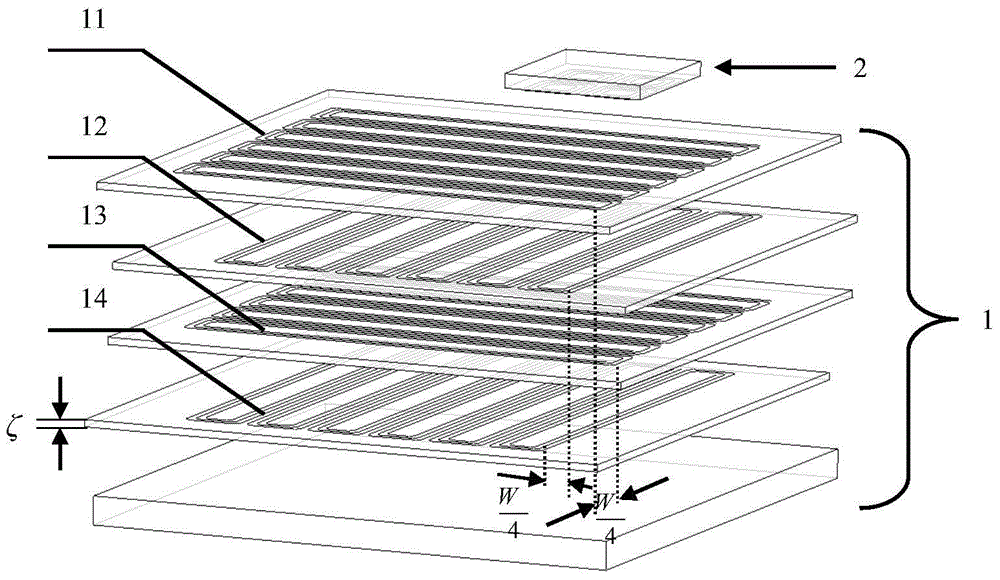 A planar two-dimensional time grating displacement sensor