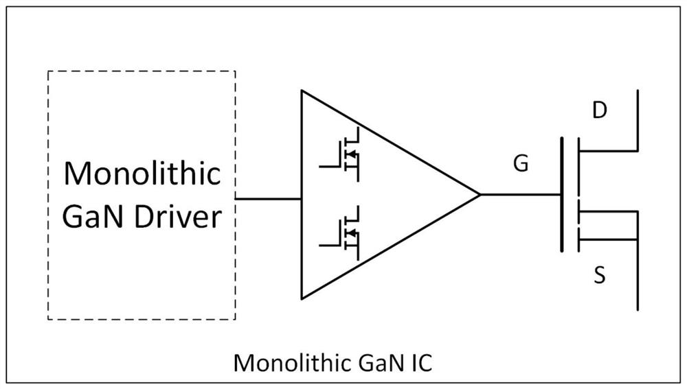 Silicon IC-gallium nitride hybrid drive system