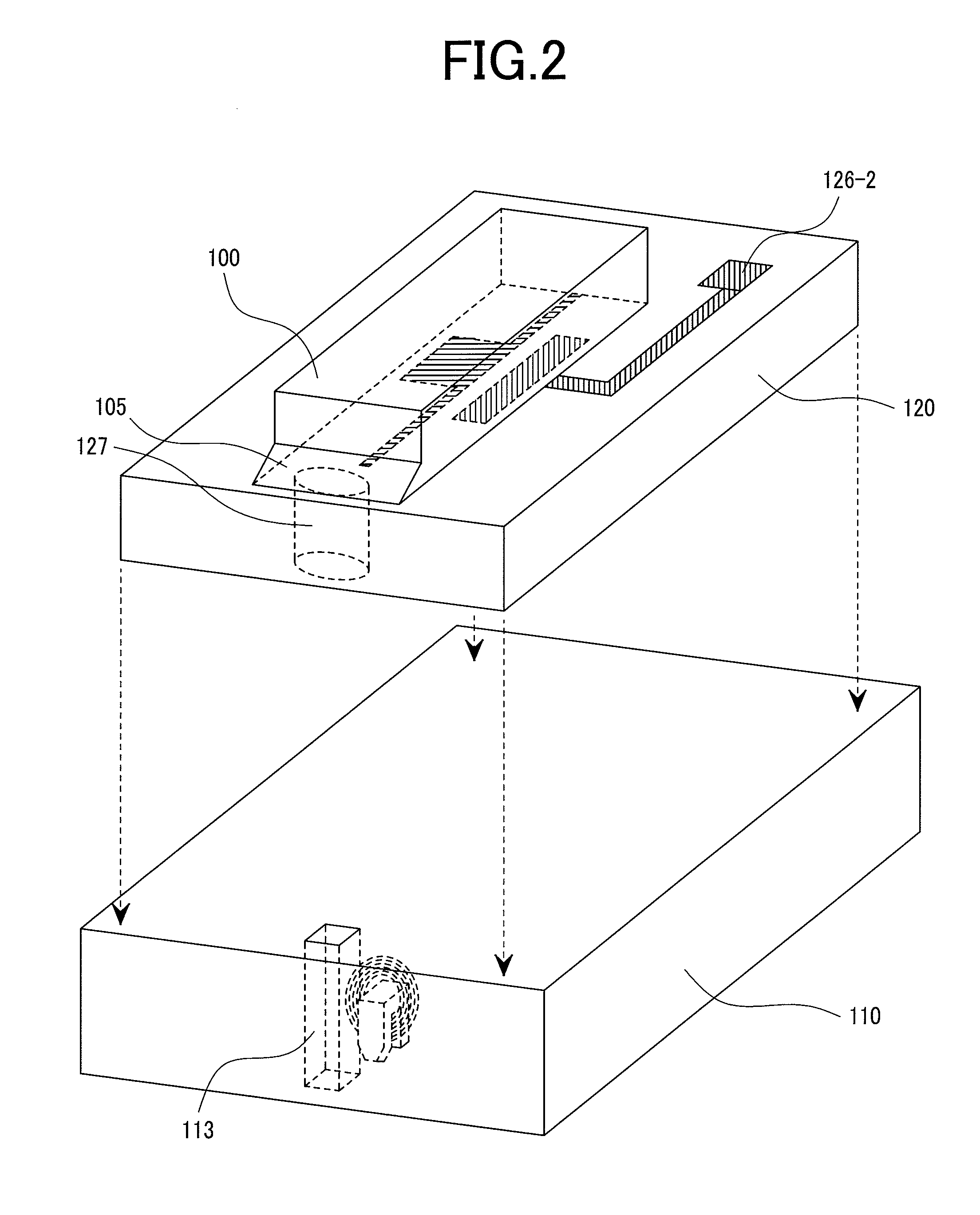 Optical device integrated head