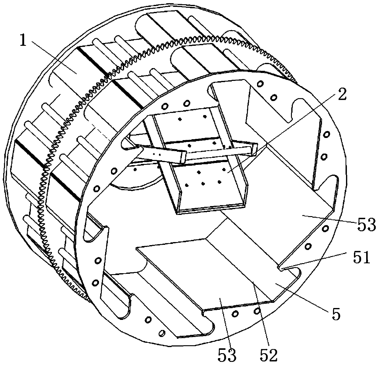 Rotary drum and workpiece processing device