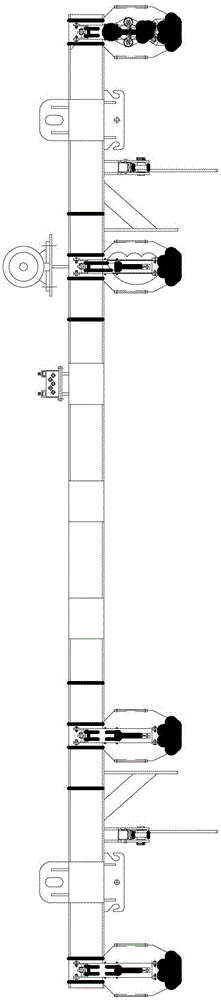 A concrete pipe pile mold spreader