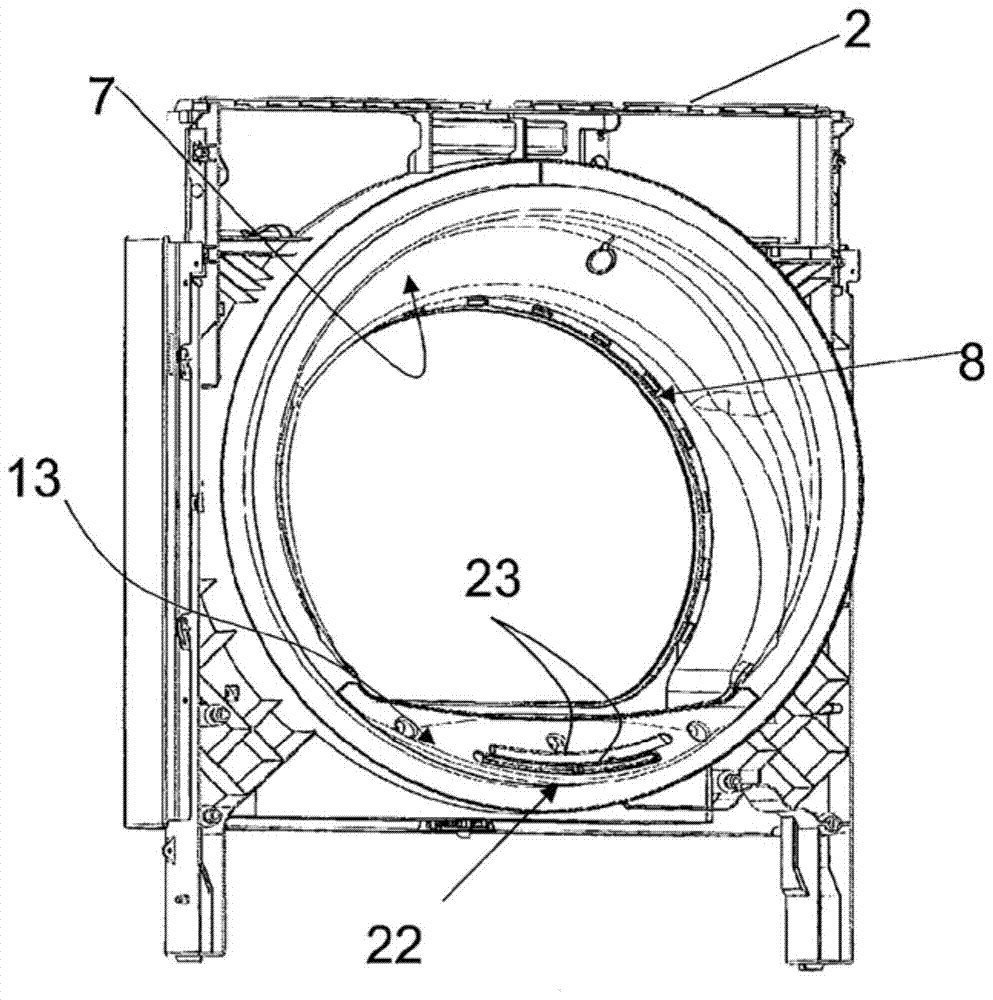 Method of controlling a rotatable tumble dryer and a rotatable tumble dryer implementing the method