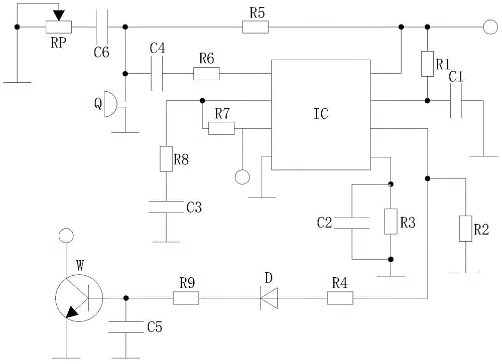 Speech preamplifier circuit used for teaching microphone