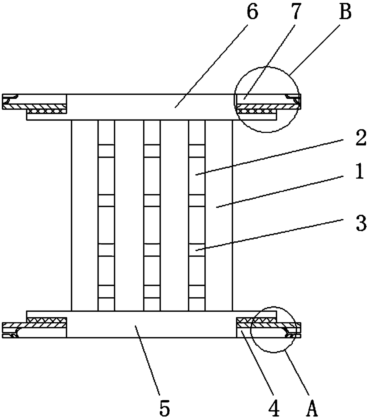 Electromagnet coil skeleton