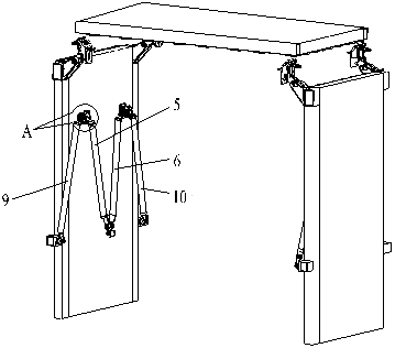 Solar wing/antenna unfoldable supporting truss and assembly adjustment method thereof
