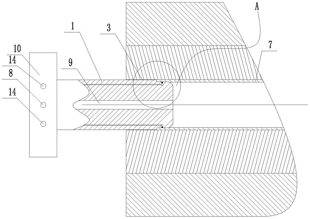 Punch for internal high pressure forming