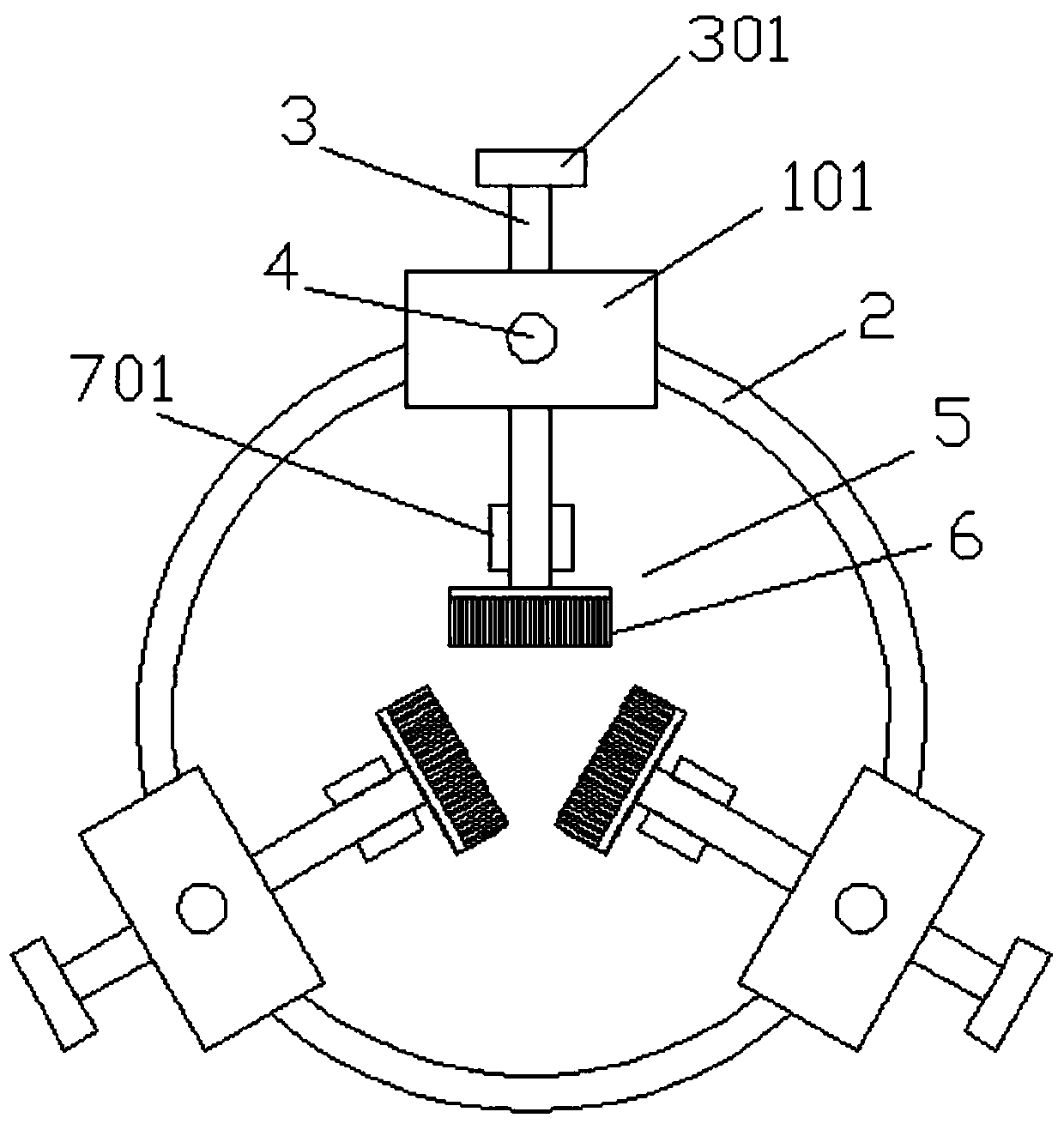 Cable penetrating auxiliary device