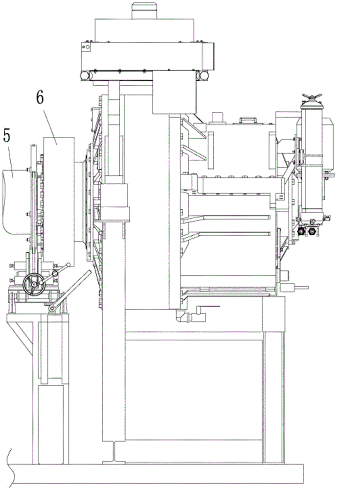 Multi-synchronous bolt fastening device for connecting main shaft and gearbox of wind power generating set