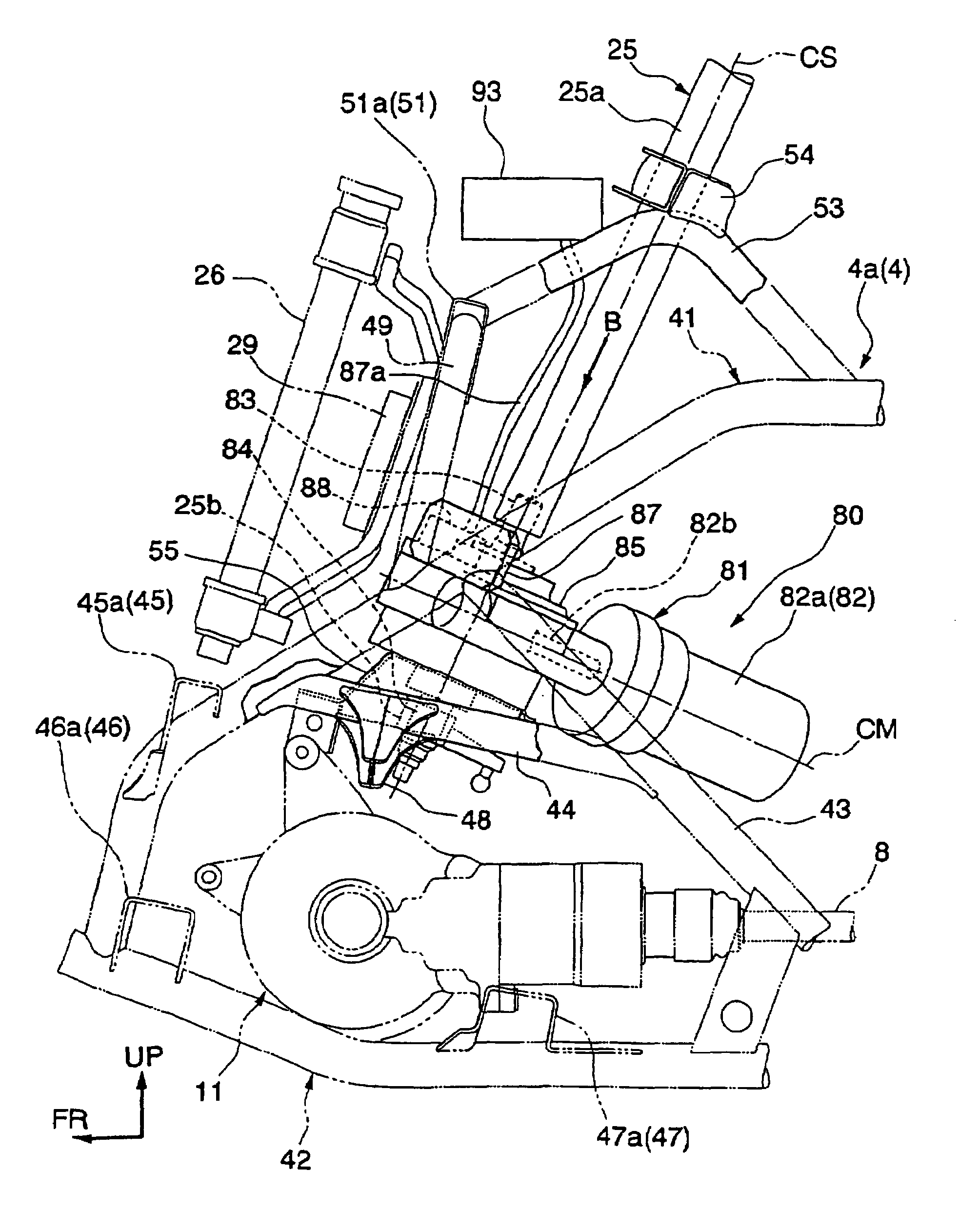 Power steering system for all-terrain vehicle