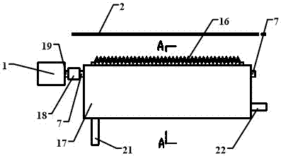 An electrospinning device with a tine cage electrode
