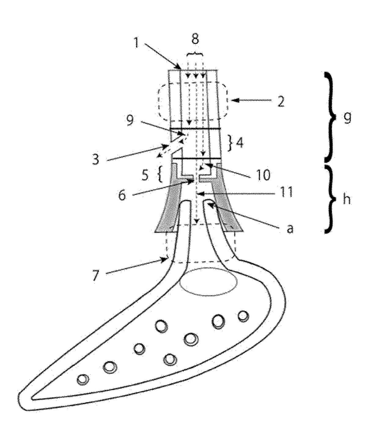 Mute equipment capable of controlling a breath pressure and an adapter thereof