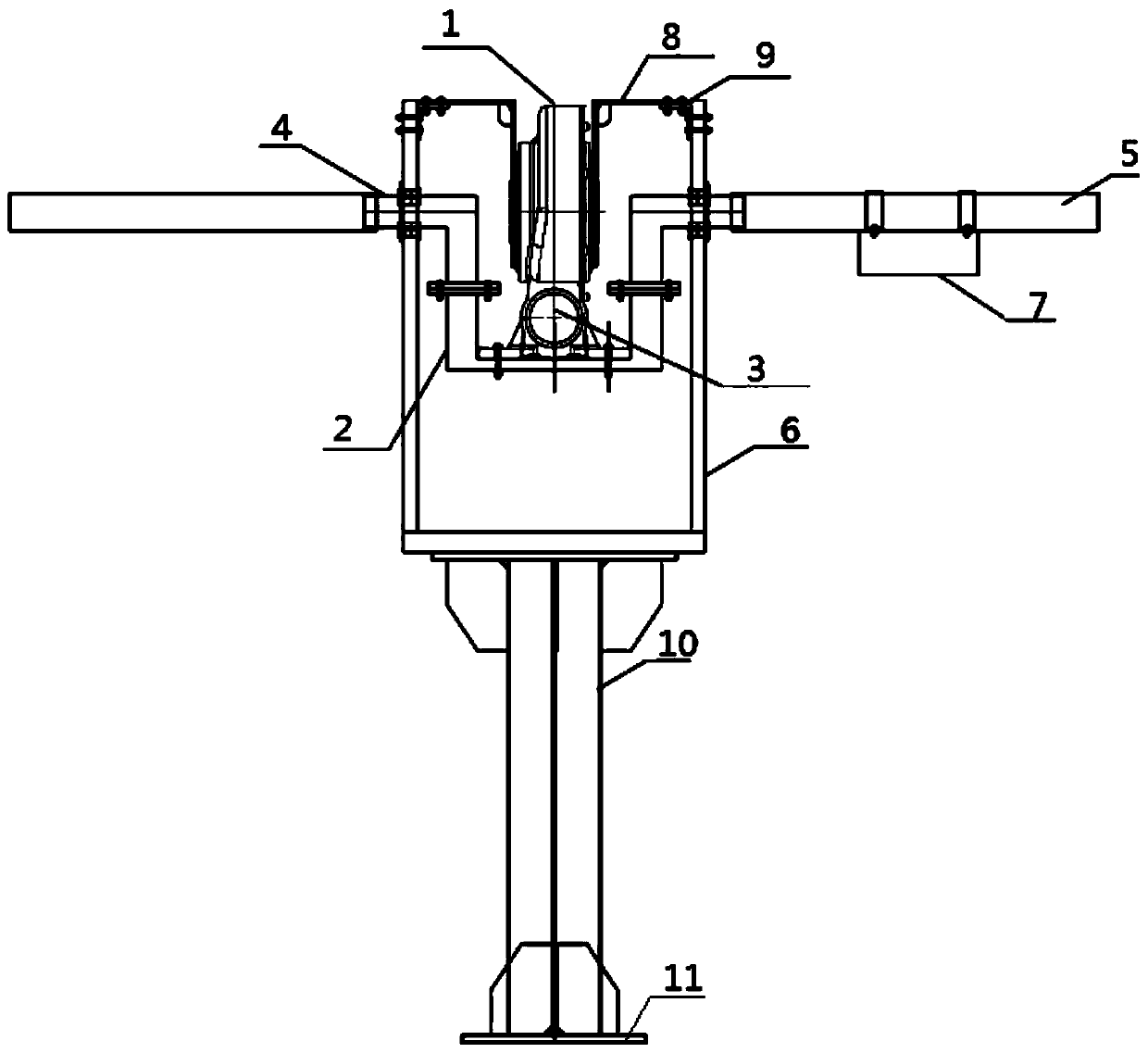 Control box follow-up type photovoltaic tracker driving assembly